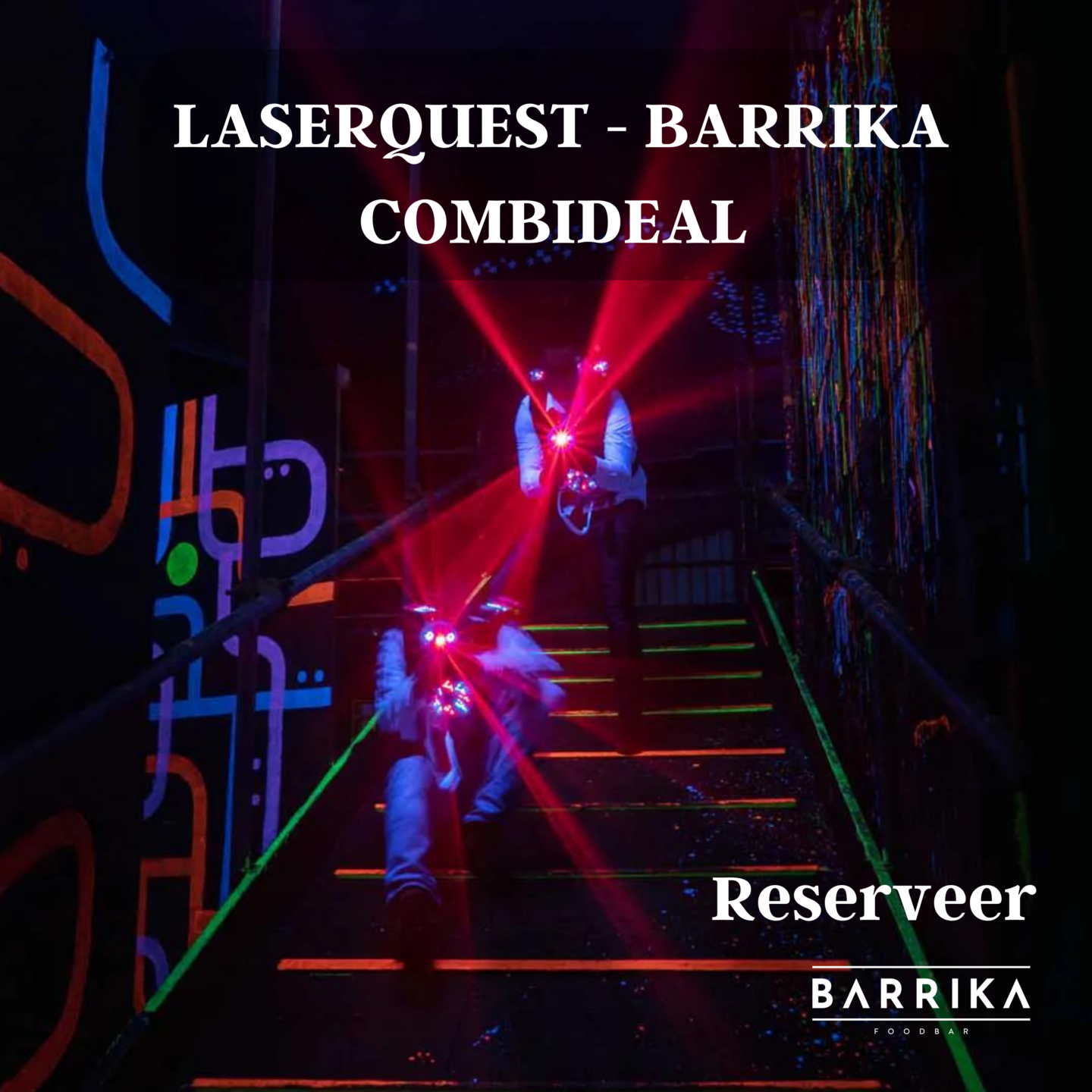 lasergame uitje nijmegen met eten